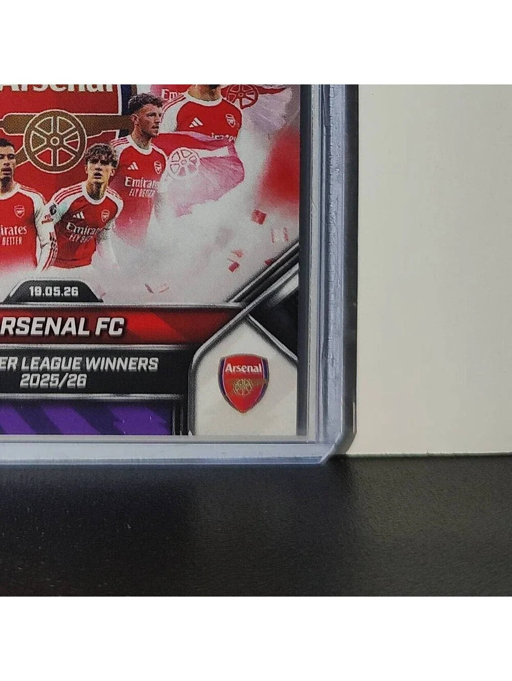 Arsenal FC 2025-26 Topps Now Premier League Winners Team Soccer #199 Card